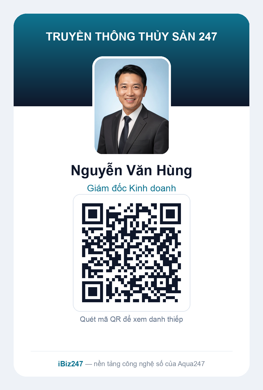Thẻ QR nhân viên — Nguyễn Văn Hùng